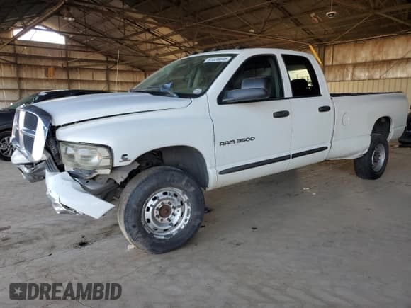 ✅ 2005 Dodge 3500 SLT • VIN: 3D7LS38C55G791397 • Lot: 91836645. Listed on Copart with 220,234 mi. Free auction sales archive from the USA and detailed vehicle history report at DreamBid. Image 1.