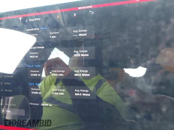 ✅ 2022 Tesla Model S • VIN: 5YJSA1E55NF491593 • Lot: 42223771. Listed on IAAI with 58,875 mi. Free auction sales archive from the USA and detailed vehicle history report at DreamBid. Image 7.