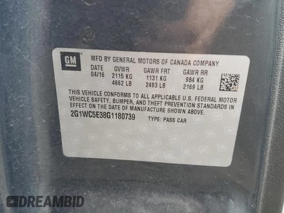 ✅ 2016 Chevrolet Impala LTZ • VIN: 2G1WC5E38G1180739 • Лот: 85198835. Опубликован ранее на Copart с пробегом 125 642 миль. Бесплатный доступ к архиву аукционных продаж из США и подробный отчёт об истории автомобиля на DreamBid. Изображение 12.