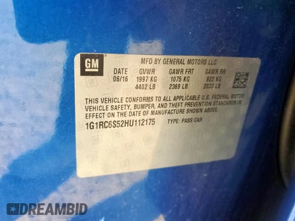 ✅ 2017 Chevrolet Volt LT • VIN: 1G1RC6S52HU112175 • Lot: 91397005. Wystawiony na Copart z przebiegiem 34 774 mil. Bezpłatny archiwum sprzedaży aukcyjnych z USA i szczegółowy raport historii pojazdu na DreamBid. Zdjęcie 12.
