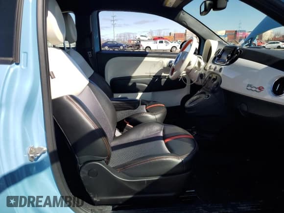 ✅ 2016 FIAT 500e • VIN: 3C3CFFGEXGT170268 • Lot: 48843145. Listed on Copart with 27,323 mi. Free auction sales archive from the USA and detailed vehicle history report at DreamBid. Image 10.