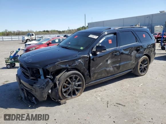 ✅ 2018 Dodge Durango GT • VIN: 1C4RDJDG0JC115450 • Lot: 52355275. Listed on Copart with 107,220 mi. Free auction sales archive from the USA and detailed vehicle history report at DreamBid. Image 1.