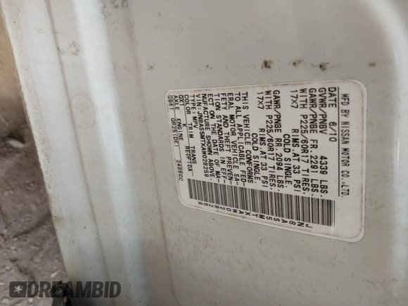 ✅ 2010 Nissan Rogue S • VIN: JN8AS5MTXAW028259 • Lot: 43126444. Wystawiony na IAAI z przebiegiem 119 448 mil. Bezpłatny archiwum sprzedaży aukcyjnych z USA i szczegółowy raport historii pojazdu na DreamBid. Zdjęcie 9.