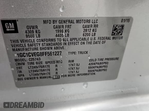 ✅ 2015 Chevrolet Silverado 2500HD LT • VIN: 1GC1CVEG8FF561227 • Lot: 64398545. Wystawiony na Copart z przebiegiem Nie podano. Bezpłatny archiwum sprzedaży aukcyjnych z USA i szczegółowy raport historii pojazdu na DreamBid. Zdjęcie 12.