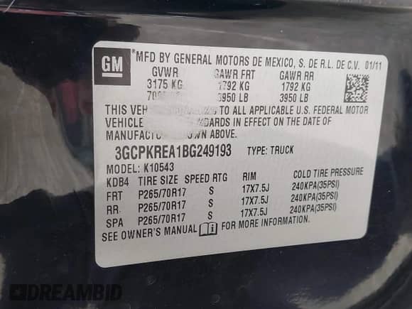 ✅ 2011 Chevrolet Silverado 1500 LS • VIN: 3GCPKREA1BG249193 • Lot: 43594728. Wystawiony na IAAI z przebiegiem 79 667 mil mil. Skorzystaj z bezpłatnego archiwum sprzedaży aukcyjnych z USA i zobacz szczegółowy raport historii pojazdu na DreamBid. Zdjęcie 9.