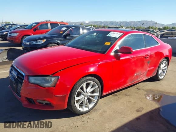 ✅ 2013 Audi A5 Premium Plus • VIN: WAULFAFR0DA034542 • Лот: 43615283. Опубликован ранее на IAAI с пробегом 157 256 миль. Бесплатный доступ к архиву аукционных продаж из США и подробный отчёт об истории автомобиля на DreamBid. Изображение 2.
