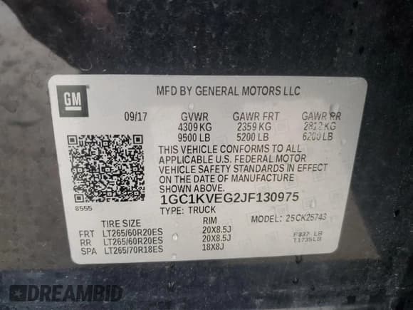 ✅ 2018 Chevrolet Silverado 2500HD LT • VIN: 1GC1KVEG2JF130975 • Lot: 44134105. Wystawiony na Copart z przebiegiem 68 105 mil. Bezpłatny archiwum sprzedaży aukcyjnych z USA i szczegółowy raport historii pojazdu na DreamBid. Zdjęcie 14.