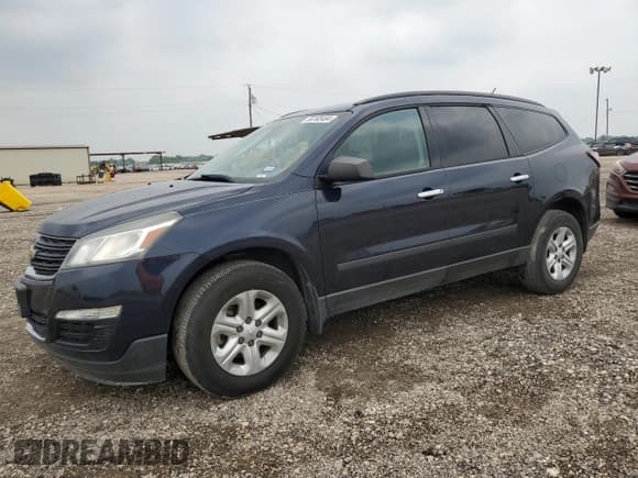✅ 2015 Chevrolet Traverse LS • VIN: 1GNKRFED3FJ375498 • Lot: 56165484. Wystawiony na Copart z przebiegiem 110 595 mil. Bezpłatny archiwum sprzedaży aukcyjnych z USA i szczegółowy raport historii pojazdu na DreamBid. Zdjęcie 1.