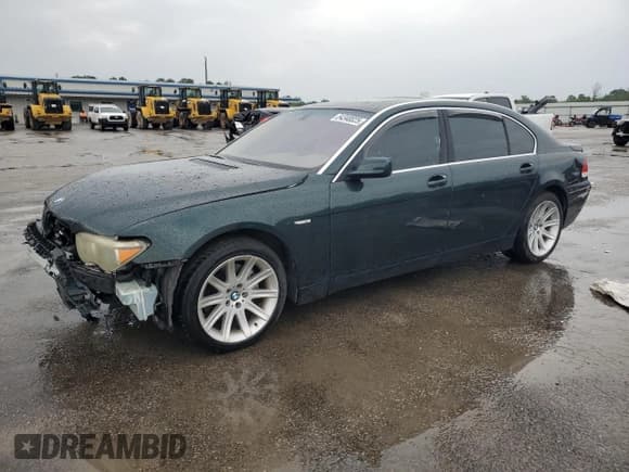 ✅ 2003 BMW 7 Series 745Li • VIN: WBAGN63473DR11860 • Lot: 54340025. Listed on Copart with Not provided. Free auction sales archive from the USA and detailed vehicle history report at DreamBid. Image 1.