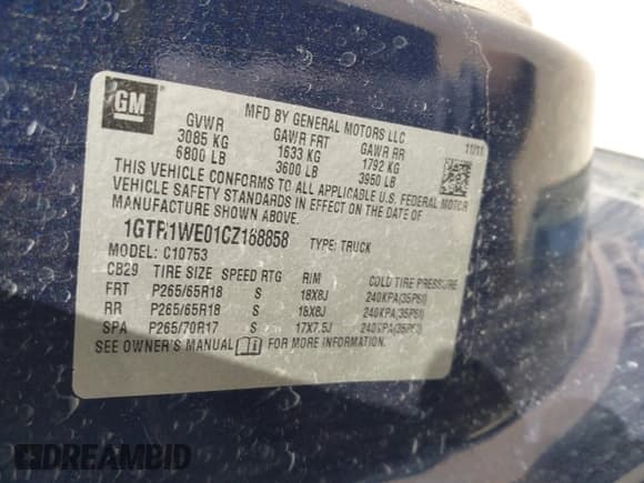 ✅ 2012 GMC Sierra 1500 • VIN: 1GTR1WE01CZ168858 • Лот: 42534013. Опубликован ранее на IAAI с пробегом 215 530 миль. Бесплатный доступ к архиву аукционных продаж из США и подробный отчёт об истории автомобиля на DreamBid. Изображение 9.