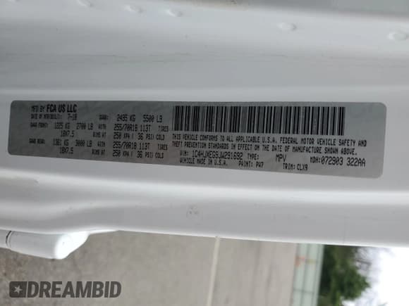 ✅ 2018 Jeep Wrangler Unlimited Sahara • VIN: 1C4HJXEG9JW291692 • Лот: 67783325. Опубликован ранее на Copart с пробегом 54 420 миль. Бесплатный доступ к архиву аукционных продаж из США и подробный отчёт об истории автомобиля на DreamBid. Изображение 13.