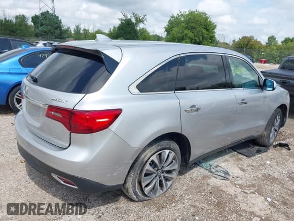 ✅ 2015 Acura MDX Technology • VIN: 5FRYD4H40FB013894 • Lot: 42955972. Listed on IAAI with 156,790 mi. Free auction sales archive from the USA and detailed vehicle history report at DreamBid. Image 4.