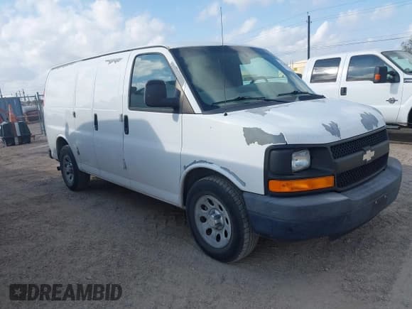 ✅ 2012 Chevrolet Express Cargo • VIN: 1GCSGAFX8C1108086 • Lot: 43768974. Listed on IAAI with 162,521 mi. Free auction sales archive from the USA and detailed vehicle history report at DreamBid. Image 1.