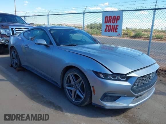 2024 Ford Mustang EcoBoost Premium with VIN 1FA6P8TH6R5141604, listed as a IAAI auction lot 43256598 with 25,216 mi miles and . Bid and sale history available at DreamBid. Image 1.