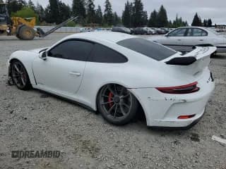 ✅ 2018 Porsche 911 GT3 • VIN: WP0AC2A92JS175473 • Лот: 54748994. Опубликован ранее на Copart с пробегом 24 601 миль. Бесплатный доступ к архиву аукционных продаж из США и подробный отчёт об истории автомобиля на DreamBid. Изображение 2.