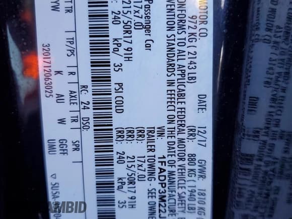 ✅ 2018 Ford Focus SEL • VIN: 1FADP3M22JL227223 • Lot: 92185345. Wystawiony na Copart z przebiegiem 49 211 mil. Bezpłatny archiwum sprzedaży aukcyjnych z USA i szczegółowy raport historii pojazdu na DreamBid. Zdjęcie 14.