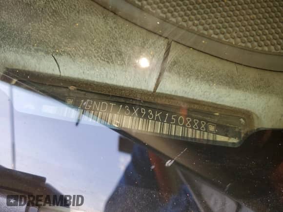 2003 Chevrolet Blazer LS z VIN 1GNDT13X93K150888, wystawiony jako Copart lot #73050684 z przebiegiem 169 836 mil mil oraz Szkoda całkowita • Salvage title. Historia ofert i sprzedaży dostępna na DreamBid. Obrazek 12.