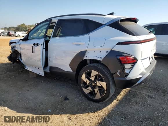 2024 Hyundai Kona Limited with VIN KM8HE3A30RU161268, listed as a Copart auction lot 77844404 with 1,598 mi miles and Salvage title. Bid and sale history available at DreamBid. Image 2.