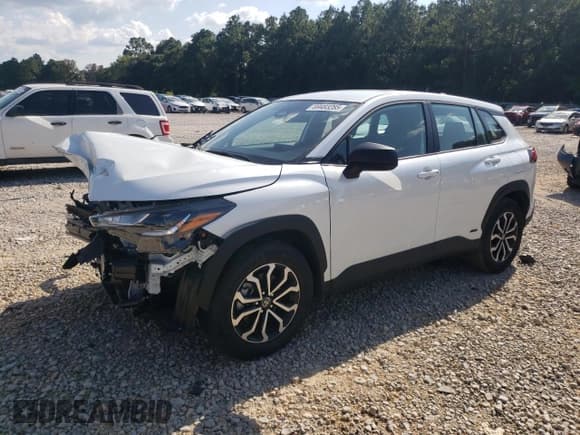 ✅ 2024 Toyota Corolla Cross Hybrid S • VIN: 7MUFBABG4RV059296 • Lot: 69483285. Listed on Copart with 6,146 mi. Free auction sales archive from the USA and detailed vehicle history report at DreamBid. Image 1.