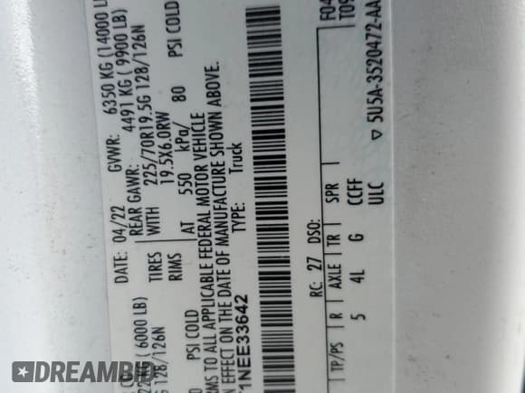 ✅ 2022 Ford F-450 XL • VIN: 1FT8W4DT1NEE33642 • Лот: 74994414. Опубликован ранее на Copart с пробегом Не указан. Бесплатный доступ к архиву аукционных продаж из США и подробный отчёт об истории автомобиля на DreamBid. Изображение 14.