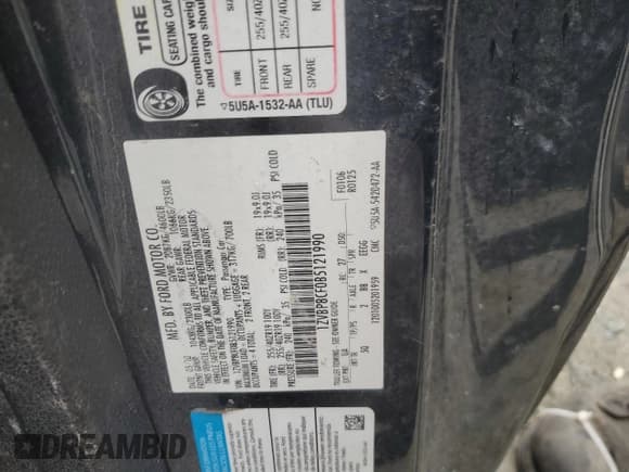 ✅ 2011 Ford Mustang GT • VIN: 1ZVBP8CF0B5121990 • Лот: 84771165. Опубликован ранее на Copart с пробегом Не указан. Бесплатный доступ к архиву аукционных продаж из США и подробный отчёт об истории автомобиля на DreamBid. Изображение 12.