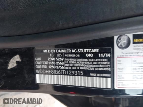 ✅ 2015 Mercedes-Benz E 350 Sport • VIN: WDDHF8JB6FB129315 • Lot: 43665058. Wystawiony na IAAI z przebiegiem 124 865 mil. Bezpłatny archiwum sprzedaży aukcyjnych z USA i szczegółowy raport historii pojazdu na DreamBid. Zdjęcie 9.