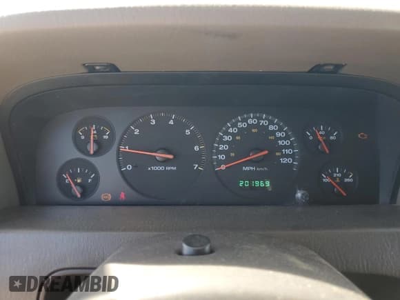 ✅ 2001 Jeep Grand Cherokee Laredo • VIN: 1J4GX48S51C690961 • Lot: 86490745. Listed on Copart with 201,969 mi. Free auction sales archive from the USA and detailed vehicle history report at DreamBid. Image 9.