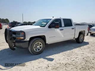2018 Chevrolet Silverado 1500 Work Truck z VIN 3GCUKNECXJG233599, wystawiony jako Copart lot #80150125 z przebiegiem 94 956 mil mil oraz Czysty tytuł • Clean title. Historia ofert i sprzedaży dostępna na DreamBid. Obrazek 1.