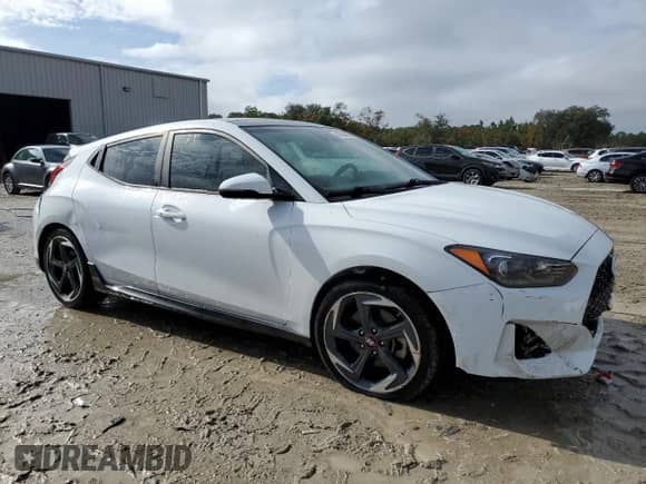 2020 Hyundai Veloster Turbo R-Spec z VIN KMHTH6AB9LU031586, wystawiony jako Copart lot #85505954 z przebiegiem 47 338 mil mil oraz Nie do naprawy • Non repairable. Historia ofert i sprzedaży dostępna na DreamBid. Obrazek 4.