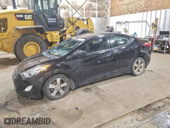 ✅ 2013 Hyundai Elantra GLS • VIN: KMHDH4AE4DU689398 • Lot: 95570575. Listed on Copart with 115,535 mi. Free auction sales archive from the USA and detailed vehicle history report at DreamBid. Image 1.