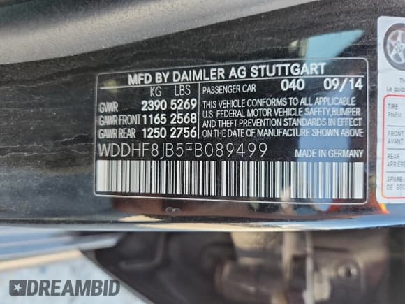 ✅ 2015 Mercedes-Benz E 350 Luxury • VIN: WDDHF8JB5FB089499 • Лот: 71204505. Опубликован ранее на Copart с пробегом 114 402 миль. Бесплатный доступ к архиву аукционных продаж из США и подробный отчёт об истории автомобиля на DreamBid. Изображение 13.