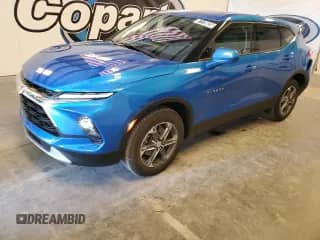 2025 Chevrolet Blazer LT z VIN 3GNKBCR48SS253693, wystawiony jako Copart lot #87179825 z przebiegiem 4 219 mil mil oraz Czysty tytuł • Clean title. Historia ofert i sprzedaży dostępna na DreamBid. Obrazek 1.