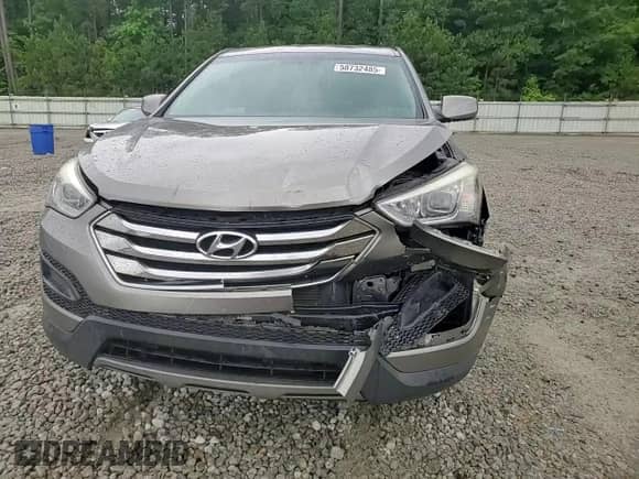 2015 Hyundai Santa Fe with VIN 5XYZT3LB5FG237387, listed as a Copart auction lot 58732485 with 151,641 mi miles and Salvage title. Bid and sale history available at DreamBid. Image 14.