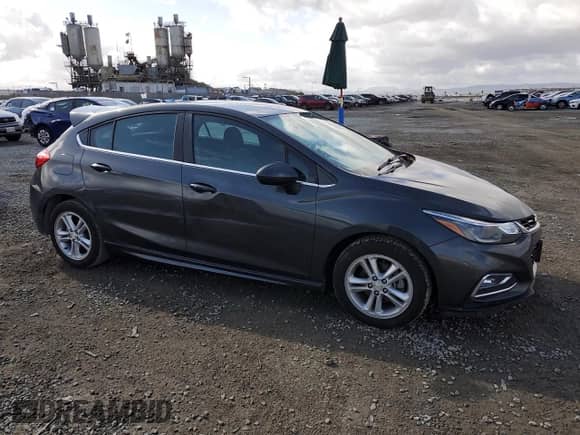 2018 Chevrolet Cruze LT with VIN 3G1BD6SM6JS593818, listed as a Copart auction lot 50629545 with 96,802 mi miles and Salvage title. Bid and sale history available at DreamBid. Image 4.