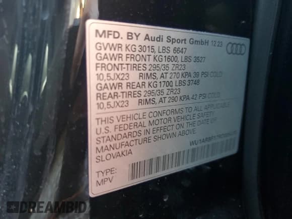 ✅ 2024 Audi RS Q8 • VIN: WU1ARBF17RD005470 • Lot: 74325144. Wystawiony na Copart z przebiegiem Nie podano. Bezpłatny archiwum sprzedaży aukcyjnych z USA i szczegółowy raport historii pojazdu na DreamBid. Zdjęcie 14.