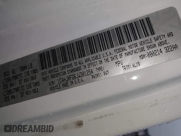 ✅ 2018 Jeep Wrangler Unlimited Rubicon • VIN: 1C4HJXFG6JW301254 • Lot: 41654089. Wystawiony na IAAI z przebiegiem 71 364 mil. Bezpłatny archiwum sprzedaży aukcyjnych z USA i szczegółowy raport historii pojazdu na DreamBid. Zdjęcie 9.