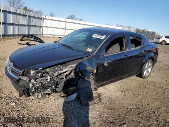 ✅ 2013 Dodge Avenger SE • VIN: 1C3CDZAB5DN637842 • Лот: 48007264. Опубликован ранее на Copart с пробегом 120 474 миль. Бесплатный доступ к архиву аукционных продаж из США и подробный отчёт об истории автомобиля на DreamBid. Изображение 1.
