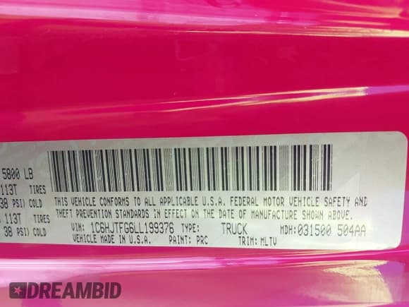 ✅ 2020 Jeep Gladiator Overland • VIN: 1C6HJTFG6LL199376 • Lot: 42794760. Listed on IAAI with 91,372 mi. Free auction sales archive from the USA and detailed vehicle history report at DreamBid. Image 9.