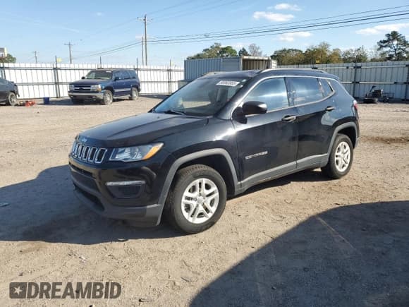 ✅ 2021 Jeep Compass Sport • VIN: 3C4NJCAB4MT518545 • Lot: 90060955. Listed on Copart with 31,088 mi. Free auction sales archive from the USA and detailed vehicle history report at DreamBid. Image 1.