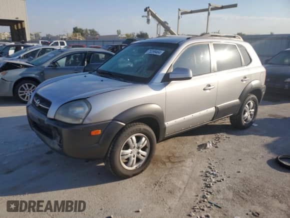 2006 Hyundai Tucson GLS with VIN KM8JN72D96U307422, listed as a Copart auction lot 75299464 with 113,578 mi miles and Salvage title. Bid and sale history available at DreamBid. Image 1.