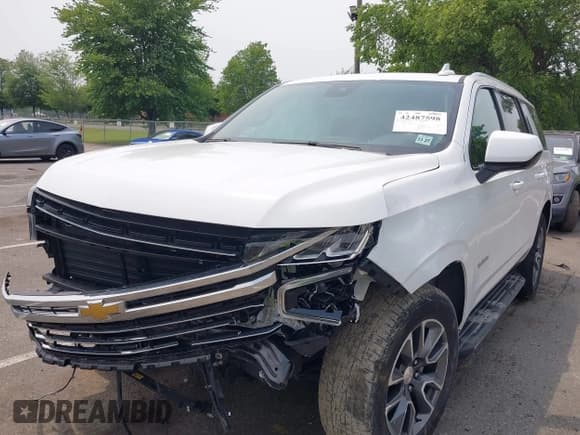 ✅ 2023 Chevrolet Tahoe LT • VIN: 1GNSKNKD7PR119905 • Lot: 42487598. Listed on IAAI with 25,440 mi. Free auction sales archive from the USA and detailed vehicle history report at DreamBid. Image 2.