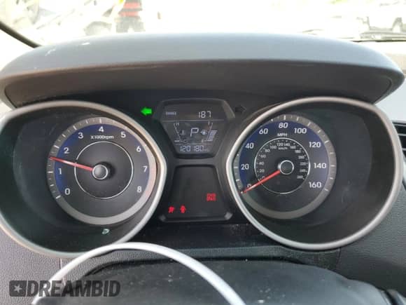 2016 Hyundai Elantra Sport with VIN KMHDH4AH2GU534735, listed as a Copart auction lot 56826214 with 120,180 mi miles and Clean title. Bid and sale history available at DreamBid. Image 9.