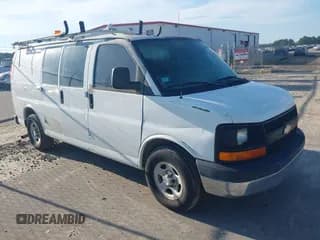 ✅ 2008 Chevrolet Express Cargo • VIN: 1GCFG15X881225192 • Lot: 43141605. Listed on IAAI with 160,294 mi. Free auction sales archive from the USA and detailed vehicle history report at DreamBid. Image 1.