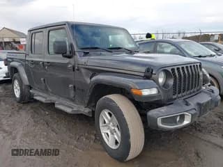 ✅ 2021 Jeep Gladiator Willys • VIN: 1C6HJTAGXML502037 • Lot: 41225448. Listed on IAAI with 53,154 mi. Free auction sales archive from the USA and detailed vehicle history report at DreamBid. Image 1.