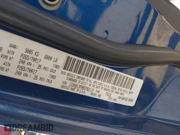 ✅ 2009 Dodge 1500 TRX • VIN: 1D3HB13P89S782116 • Lot: 41388667. Wystawiony na IAAI z przebiegiem 260 188 mil. Bezpłatny archiwum sprzedaży aukcyjnych z USA i szczegółowy raport historii pojazdu na DreamBid. Zdjęcie 9.