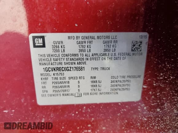 ✅ 2016 Chevrolet Silverado 1500 LT • VIN: 1GCVKREC6GZ176581 • Лот: 71170154. Опубликован ранее на Copart с пробегом 122 186 миль. Бесплатный доступ к архиву аукционных продаж из США и подробный отчёт об истории автомобиля на DreamBid. Изображение 14.