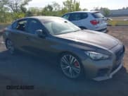 ✅ 2016 Infiniti Q50 Red Sport 400 • VIN: JN1FV7AR5GM451254 • Lot: 43359920. Listed on IAAI with 50,039 mi. Free auction sales archive from the USA and detailed vehicle history report at DreamBid. Image 1.