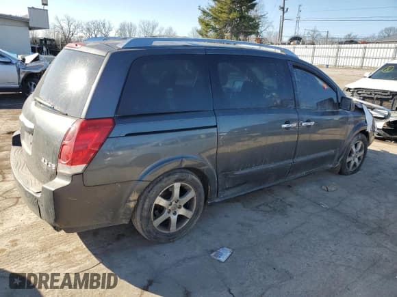 ✅ 2007 Nissan Quest S • VIN: 5N1BV28U67N136073 • Lot: 42608225. Listed on Copart with Not provided. Free auction sales archive from the USA and detailed vehicle history report at DreamBid. Image 3.