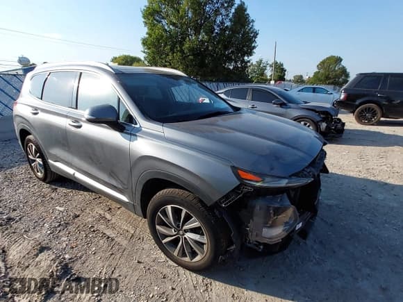 ✅ 2019 Hyundai Santa Fe Limited • VIN: 5NMS53AD2KH062449 • Lot: 43330114. Listed on IAAI with 85,838 mi. Free auction sales archive from the USA and detailed vehicle history report at DreamBid. Image 1.
