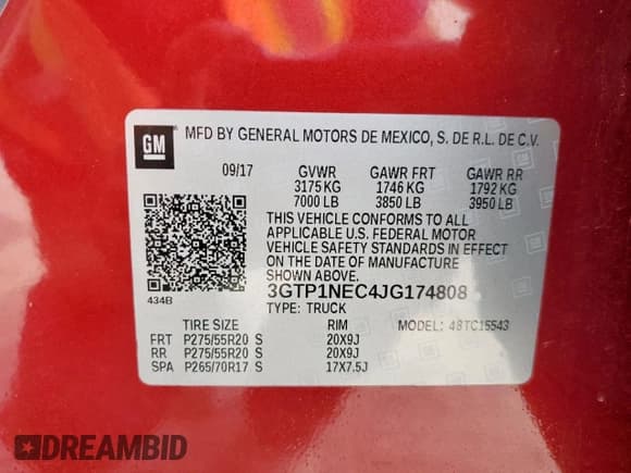 ✅ 2018 GMC Sierra 1500 SLT • VIN: 3GTP1NEC4JG174808 • Лот: 81084875. Опубликован ранее на Copart с пробегом 104 780 миль. Бесплатный доступ к архиву аукционных продаж из США и подробный отчёт об истории автомобиля на DreamBid. Изображение 12.